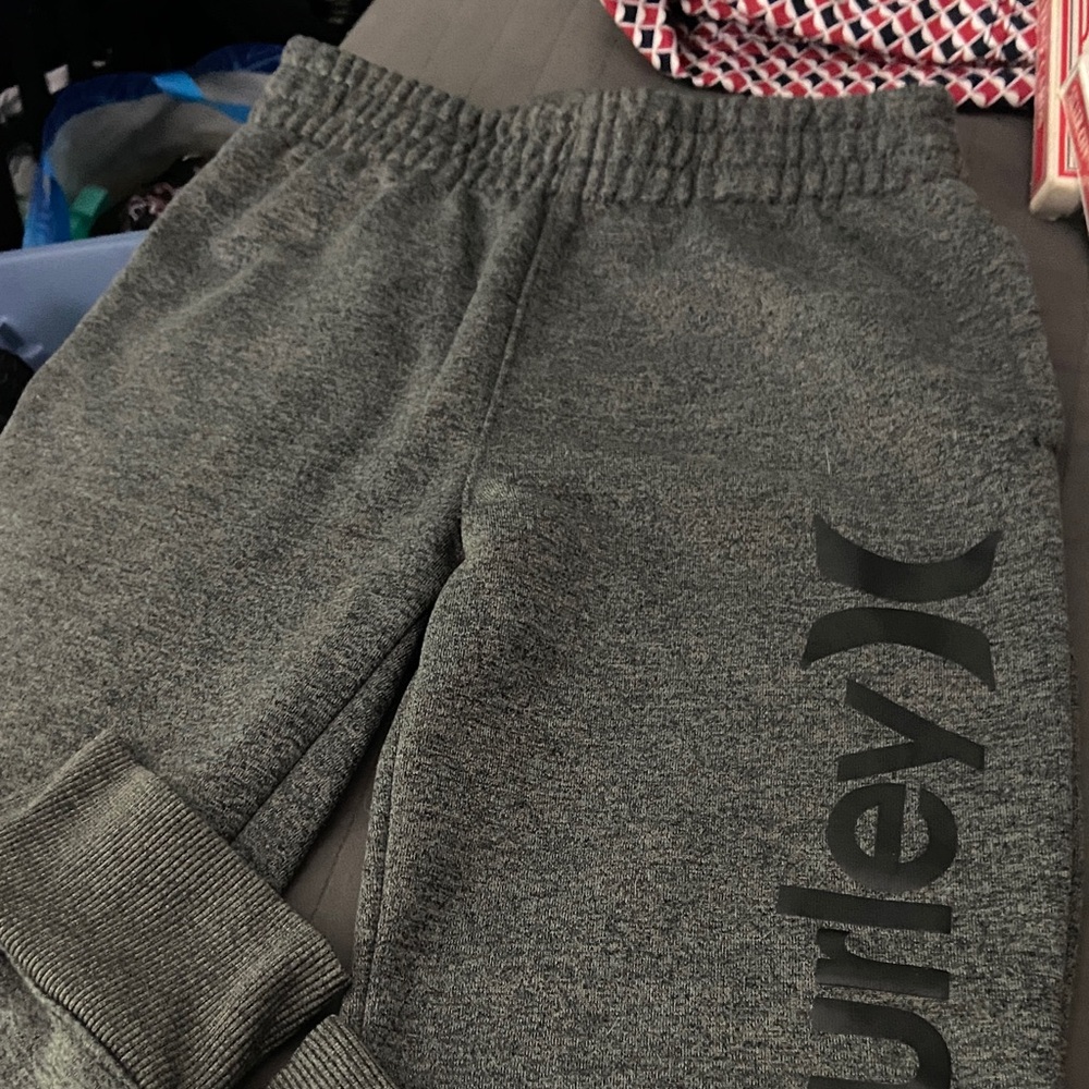 Hurley Kids Gray Heather Fleece Joggers